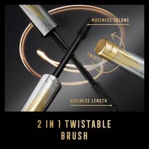 Max Factor Masterpiece Lash Wow riasenka pre predĺženie, natočenie a objem s kefkou 2 v 1 odtieň Black Brown 7 ml