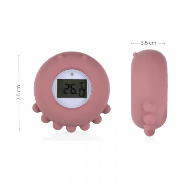 Zopa Silicone Digital Thermometer 2in1 digitálny teplomer do vane Dove Grey 1 ks