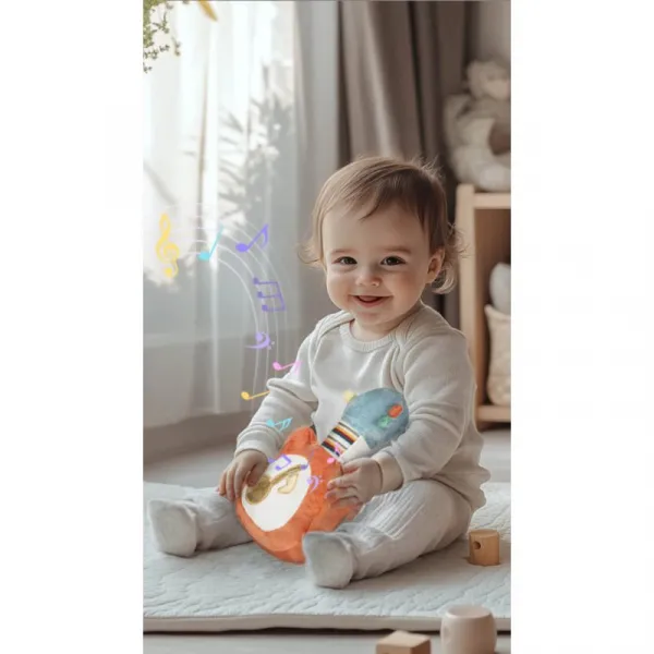 Zopa Plush Musical Toy 3 in 1 My First Guitar plyšová hračka s melódiou 12 m+ 1 ks