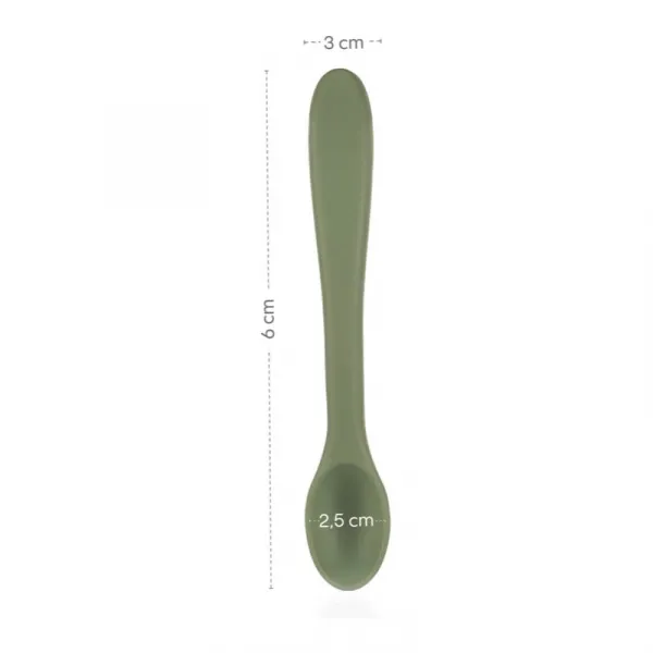 Zopa Silicone Spoon lyžička 6 m+ Dove Grey 1 ks
