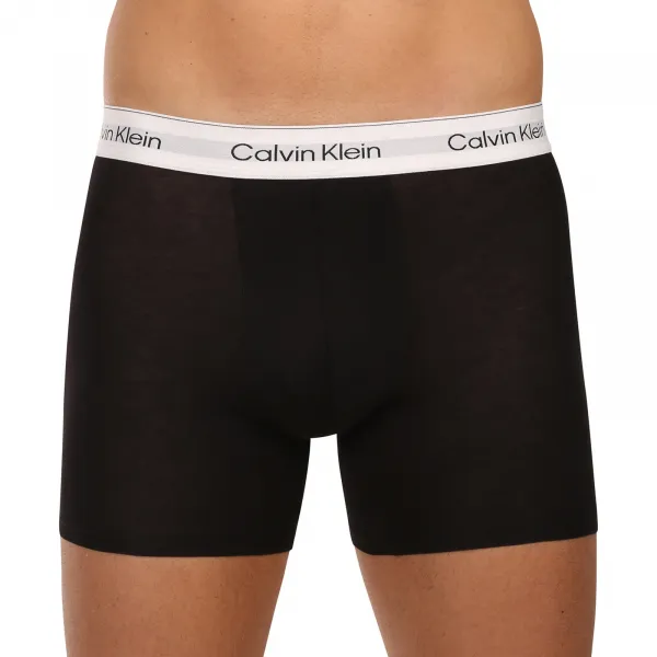 3PACK pánske boxerky Calvin Klein čierne (NB4394-3VO) S, trenky