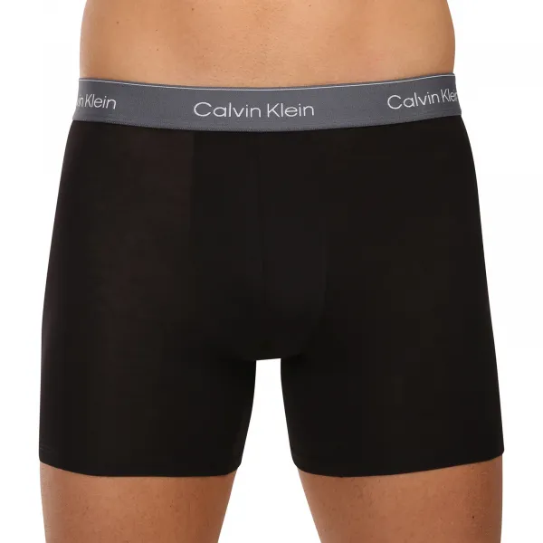 3PACK pánske boxerky Calvin Klein čierne (NB4394-3VO) S, trenky