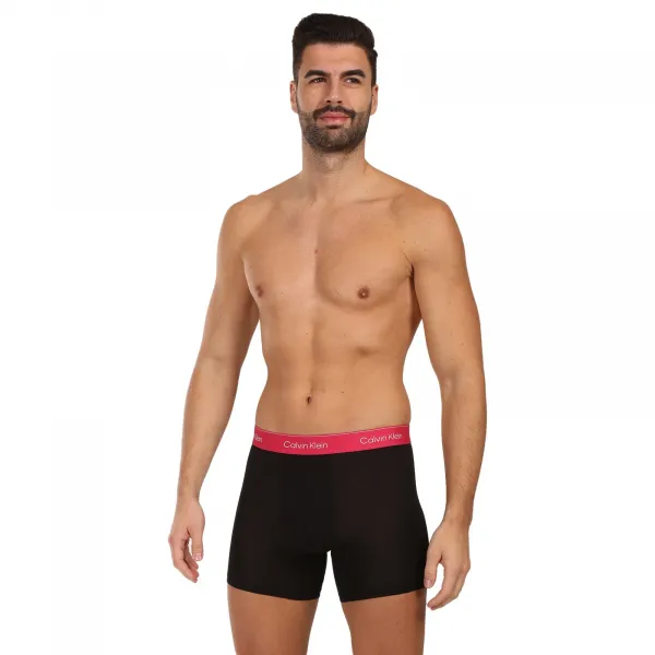 3PACK pánske boxerky Calvin Klein čierne (NB4394-3VO) S, trenky