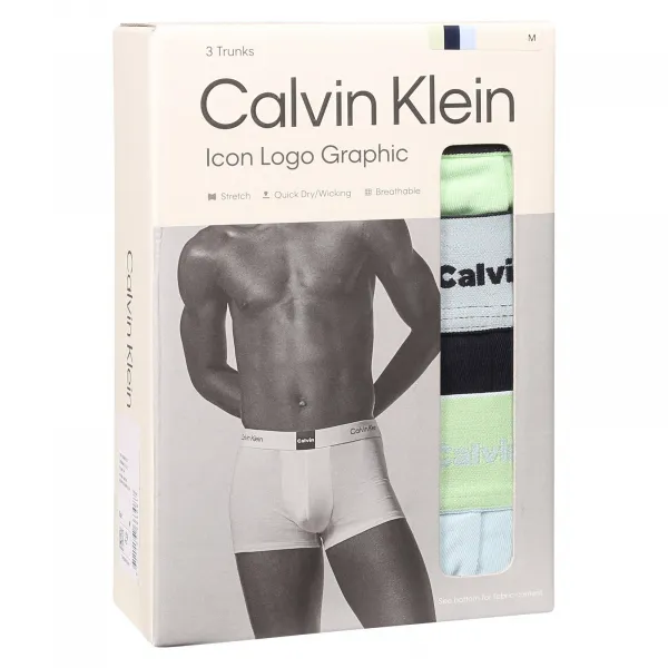 3PACK pánske boxerky Calvin Klein viacfarebné (NB4476-3U3) M, trenky