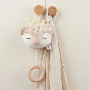 Bieco Musical Toy Fawn Ella kontrastná závesná hračka s melódiou 0 m+ 1 ks