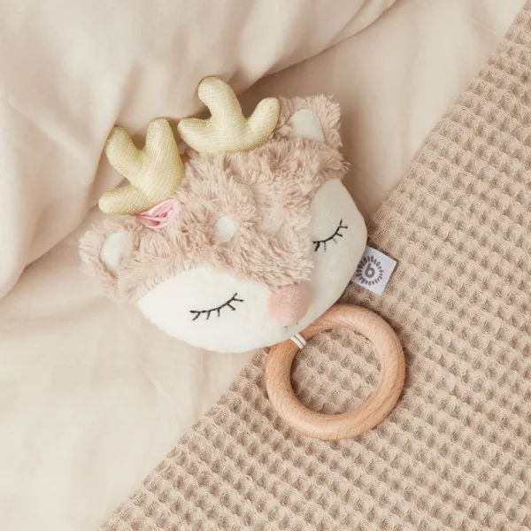 Bieco Musical Toy Fawn Ella kontrastná závesná hračka s melódiou 0 m+ 1 ks