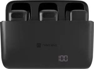 Mobilný bezdrôtový mikrofón Natec HOPPER LAVALIER USB-C, 2 KS