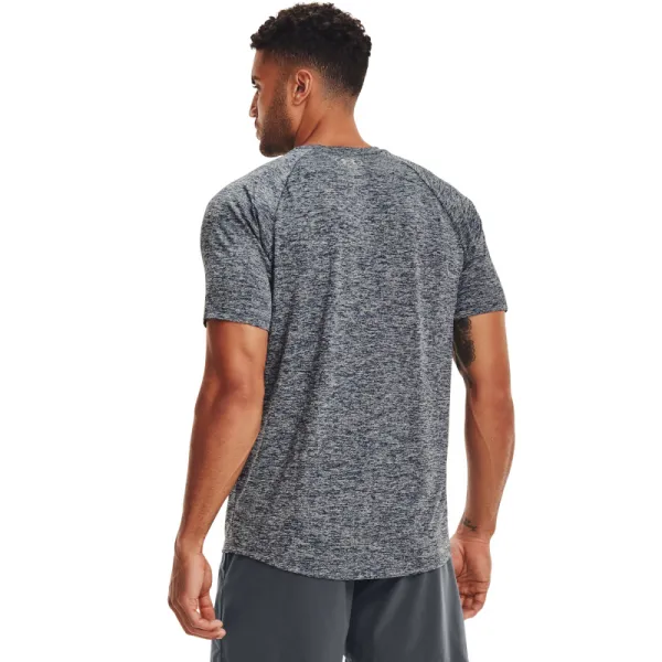 Pánske tréningové tričko s krátkym rukávom UNDER ARMOUR UA Tech SS Tee 2.0-NVY-1326413-409-Academy