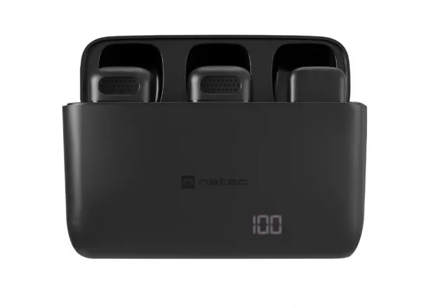 Mobilný bezdrôtový mikrofón Natec HOPPER LAVALIER USB-C, 2 KS