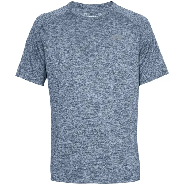 Pánske tréningové tričko s krátkym rukávom UNDER ARMOUR UA Tech SS Tee 2.0-NVY-1326413-409-Academy