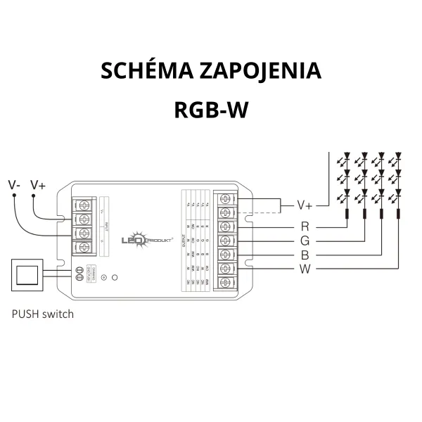 LED prijímač HR5 5in1, 30A - 2,4GHz