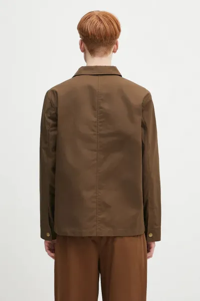 Bavlnená bunda A.P.C. Blouson Gabriel zelená farba, prechodná, COERC.H02841
