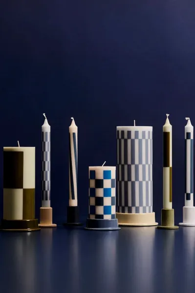 Ozdobná sviečka HAY Column Candle 20 x 7,8 x 7,8 cm