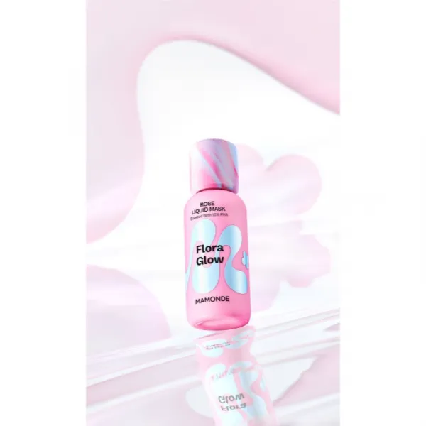 MAMONDE Flora Glow Rose Liquid Mask hydratačná pleťová maska s exfoliačným účinkom 80 ml