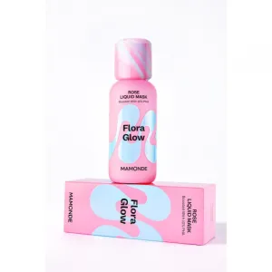 MAMONDE Flora Glow Rose Liquid Mask hydratačná pleťová maska s exfoliačným účinkom 80 ml