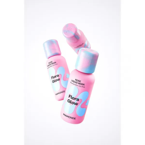 MAMONDE Flora Glow Rose Liquid Mask hydratačná pleťová maska s exfoliačným účinkom 80 ml