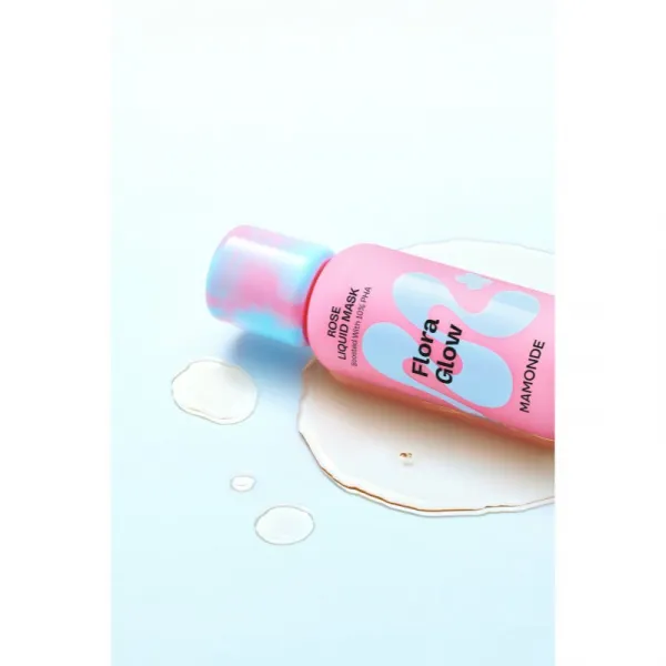 MAMONDE Flora Glow Rose Liquid Mask hydratačná pleťová maska s exfoliačným účinkom 80 ml