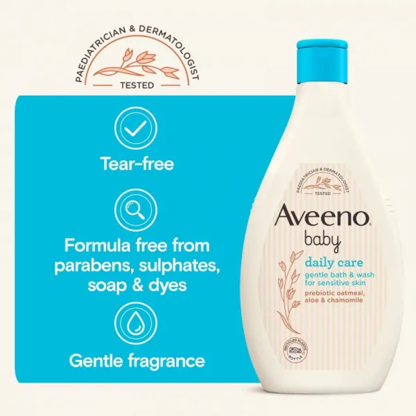 Aveeno Baby Daily Care umývací gél na telo a vlasy pre deti od narodenia 250 ml