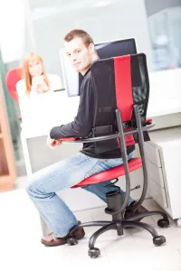 kancelárska stolička SpinaliS HACKER čierna R904