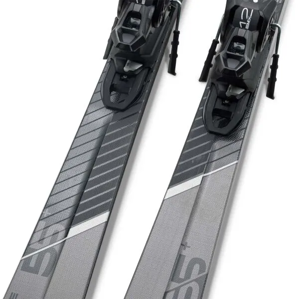 Elan PRIMETIME 55+ B.E. + FX EMX12.0 Zjazdové lyže, čierna, veľkosť