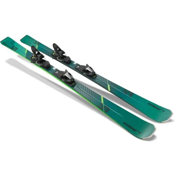 Elan PRIMETIME 33 SX + ELX 11.0 Zjazdové lyže, tmavo zelená, veľkosť