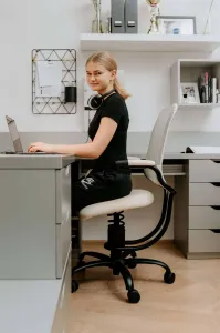 kancelárska stolička SpinaliS ERGONOMIC sivá R711
