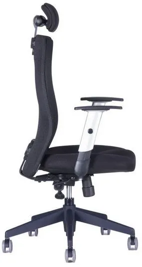 OFFICE PRO Ergonomická kancelárska stolička CALYPSO GRAND s opierkou hlavy P1, čierna