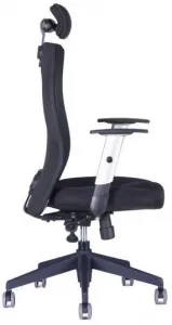 OFFICE PRO Ergonomická kancelárska stolička CALYPSO GRAND s opierkou hlavy P1, čierna