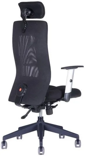 OFFICE PRO Ergonomická kancelárska stolička CALYPSO GRAND s opierkou hlavy P1, čierna