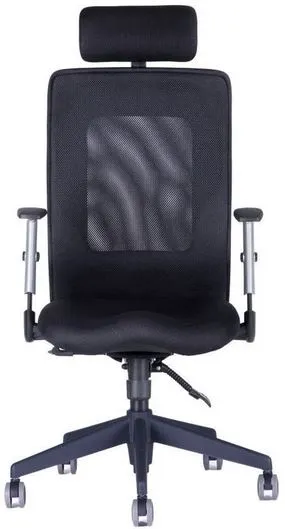 OFFICE PRO Ergonomická kancelárska stolička CALYPSO GRAND s opierkou hlavy P1, čierna