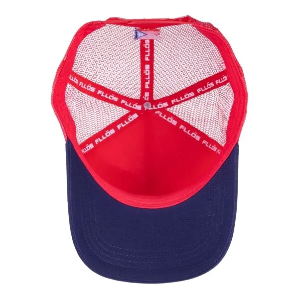 FLLÖS T-CAP CZECH 9 Detská trucker šiltovka, červená, veľkosť UNI