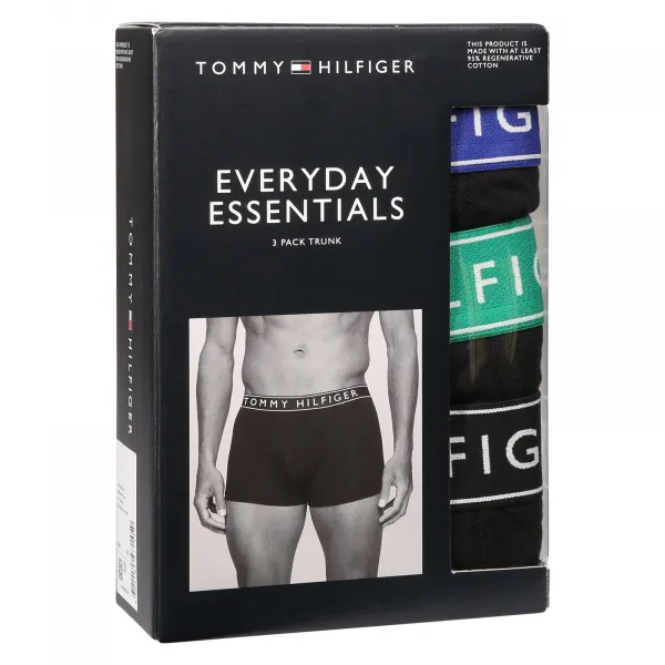 3PACK pánske boxerky Tommy Hilfiger čierne (UM0UM03457 0VD) M, trenky