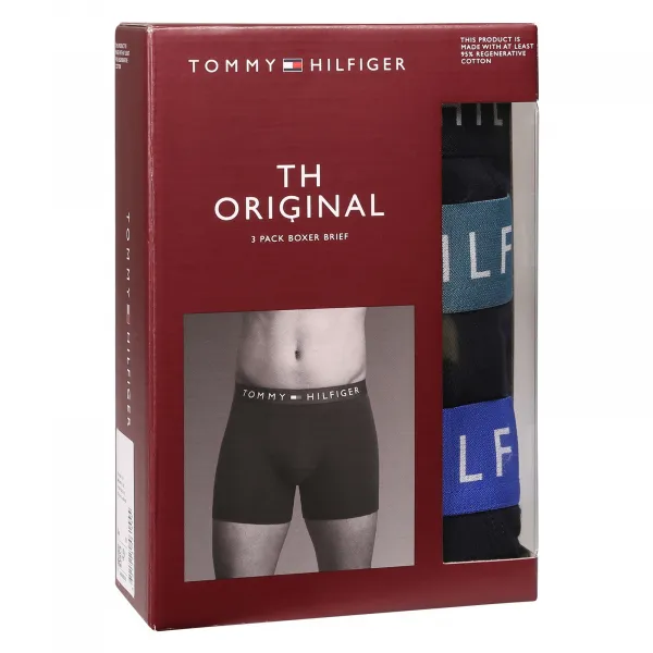 3PACK pánske boxerky Tommy Hilfiger čierne (UM0UM03431 0XE) M, trenky