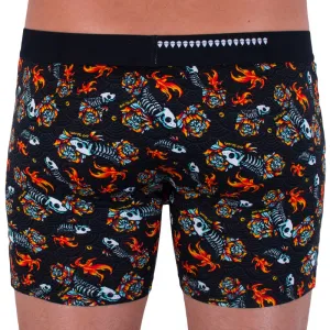 Pánske boxerky 69SLAM fit bamboo fish skull M, trenky
