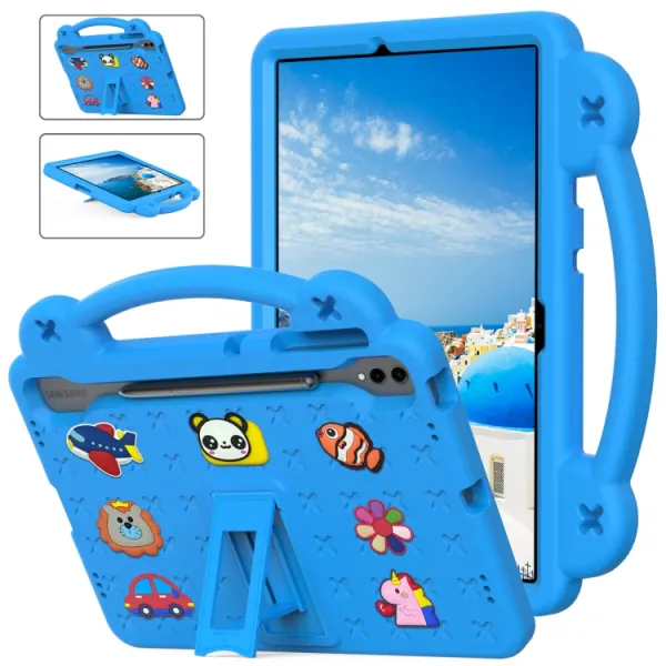 FANY Detský kryt na tablet pre Samsung Galaxy Tab S9 FE+ svetlomodrý