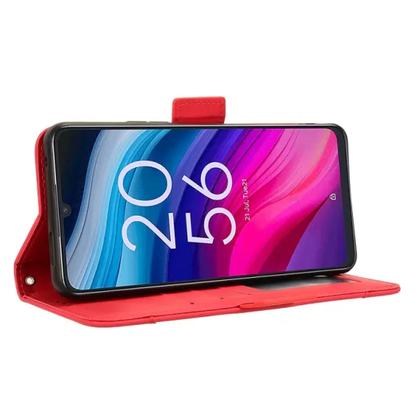 SLOT Peňaženkový obal pre TCL 50 5G červený