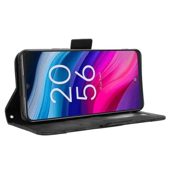 SLOT Peňaženkový obal pre TCL 50 5G čierny