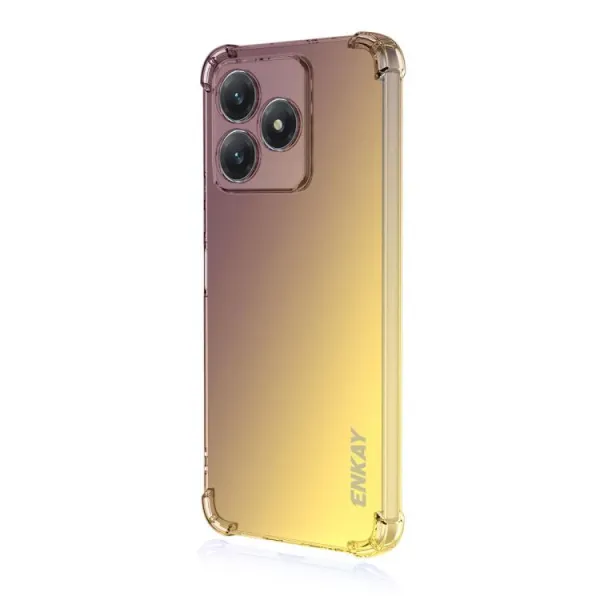 ENKAY GRADIENT Ochranný kryt pre Honor X5c Plus PURPLE-GOLD