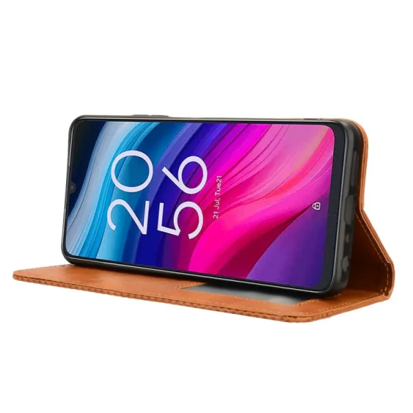 BUSINESS Peňaženkový kryt pre TCL 50 5G hnedý