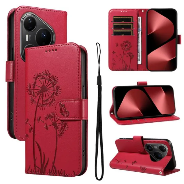 ART DANDELION Peňaženkové puzdro pre Huawei Pura 80 Pro červené