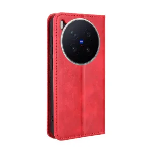 BUSINESS Peňaženkový kryt pre Vivo X300 Pro červený