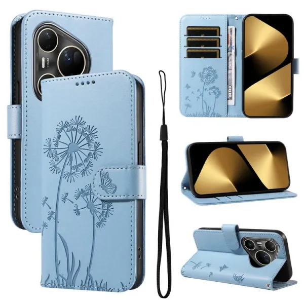 ART DANDELION Peňaženkové puzdro pre Huawei Pura 80 Ultra modré