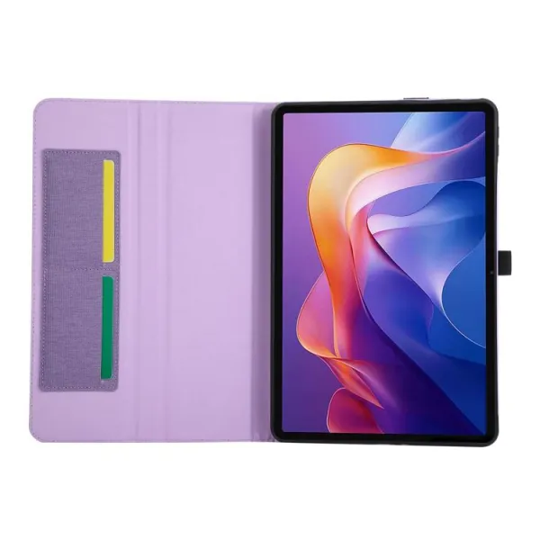 FABRIC Zaklápací kryt pre Xiaomi Redmi Pad 2 Pro fialový