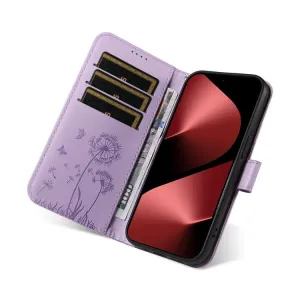 ART DANDELION Peňaženkové puzdro pre Huawei Pura 80 Pro fialové