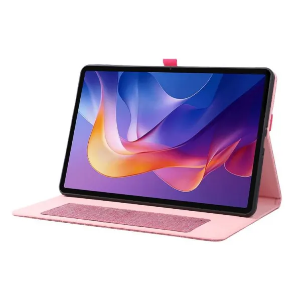 FABRIC Zaklápací kryt pre Xiaomi Redmi Pad 2 Pro ružový