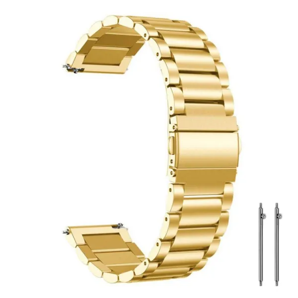 CLASSIC Univerzálny kovový remienok pre hodinky so šírkou 22mm zlatý