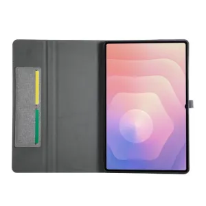 FABRIC Zaklápací kryt pre Samsung Galaxy Tab S11 Ultra šedý