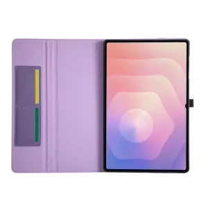 FABRIC Zaklápací kryt pre Samsung Galaxy Tab S11 Ultra fialový