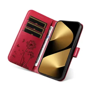 ART DANDELION Peňaženkové puzdro pre Huawei Pura 80 Ultra červené