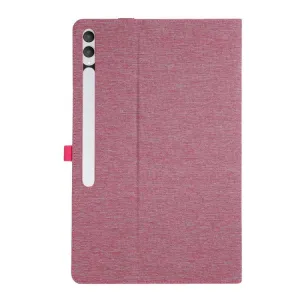 FABRIC Zaklápací kryt pre Samsung Galaxy Tab S11 Ultra ružový